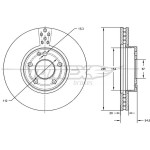 TOMEX Brakes Bremsscheibe
